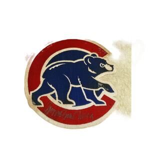 Chicago Cubs Pennant Patch Big W/autograph